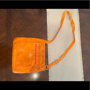 Orange Coach Cross Body